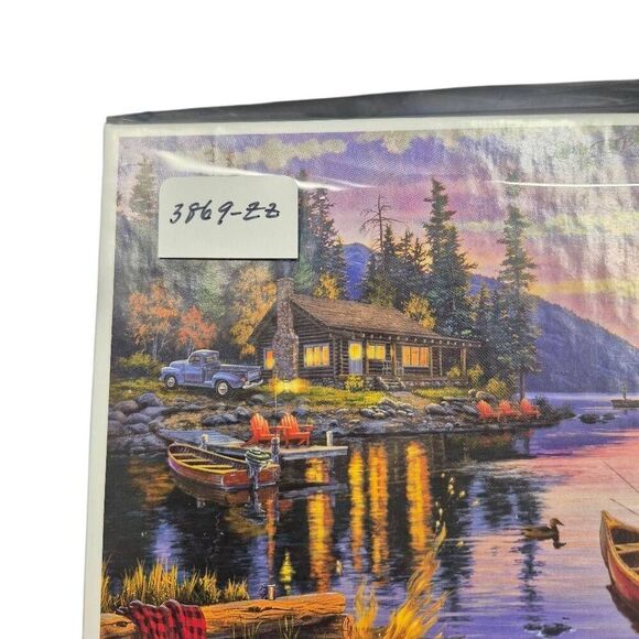 Buffalo Games Darrell Bush Canoe Lake 1000 pc Jigsaw Puzzle - Picture 3 of 9